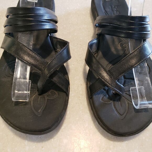 BORN b.o.c. Women's Alisha Black Strappy Slip On Sandals Size US 8 - Picture 3 of 6